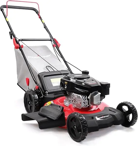 Rasenmäher mit Benzinmotor, 21 Zoll 144ccm Motor, 3-in-1-Rasenmäher zum Hinterherfahren, Öl im Lieferumfang enthalten