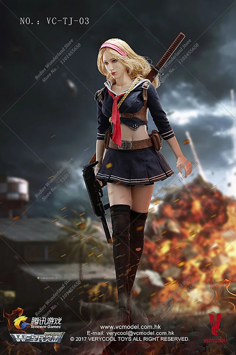 In Stock VERYCOOL VC-TJ-03 1/6 Scale Third Wave Game Blade Girl Maiden 12 inches Full Set Female Solider Action Figure Model