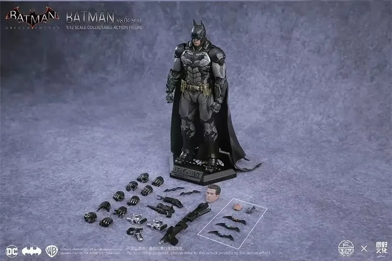 Original X U-P-Finegures Arkham Knight Deathstrok Action Figure V8.04 Suit Batman Figures 1/12 Colletion DC Multiverse Toy Gift