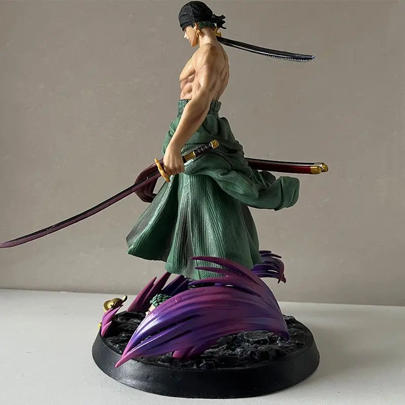 One Piece Phantom Roronoa Zoro Dreischwert-Stil Anime Figur Modell Statue Sammlung Desktop Geschenke Handgefertigte Modell Actionfigur