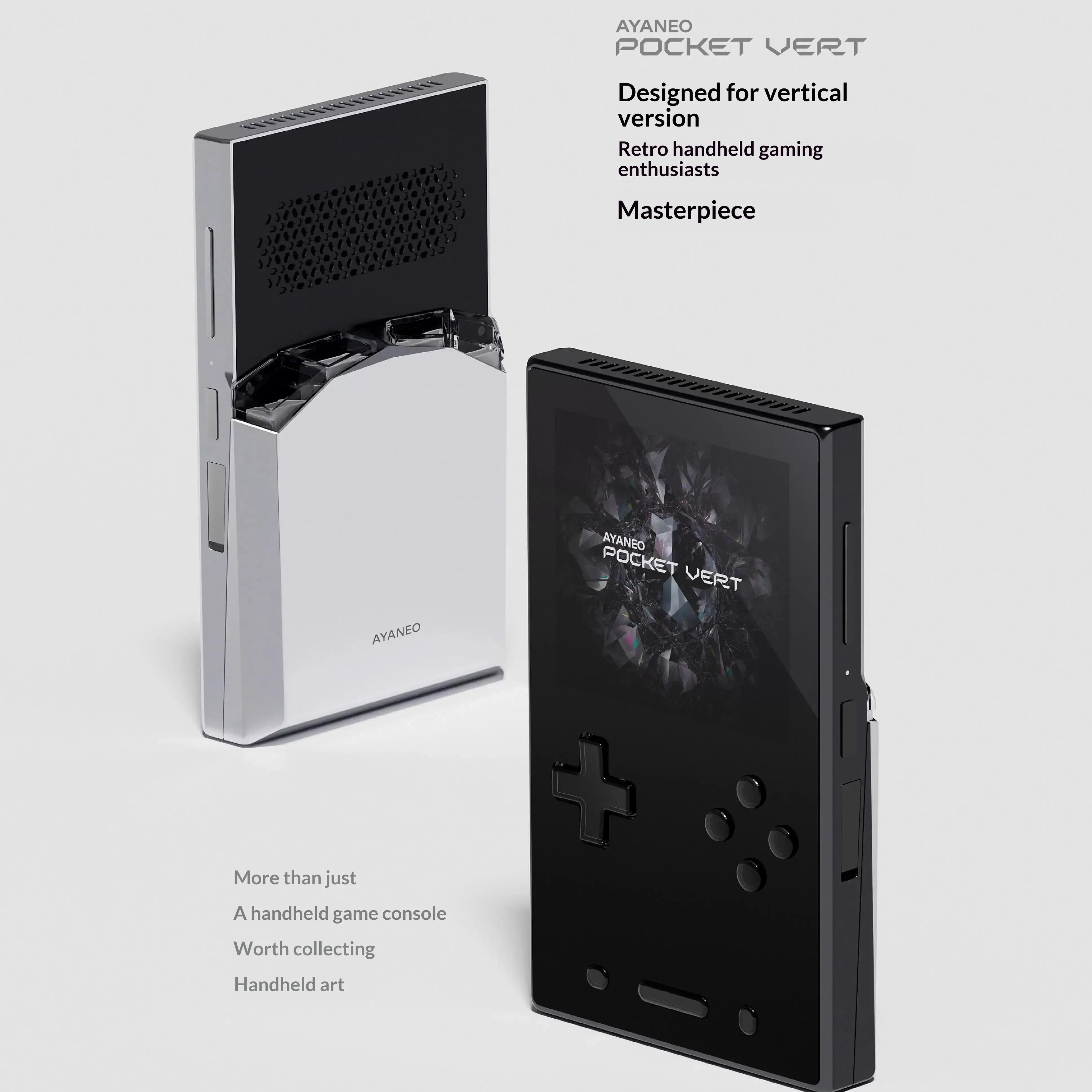 For AYANEO POCKET Vert Handheld Game Console 3.5in LCD CNC Earphone Interface Universal Controller DDR5 Retro Games Accessories