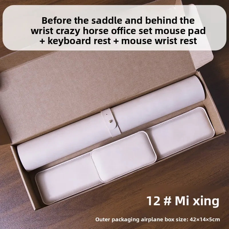 Desk Pad Waterproof PU Mouse Pad Large Mousepad Laptop Non-slip Desk Mat Keyboard Mats Mouse mat mouse wrist guard three pieces