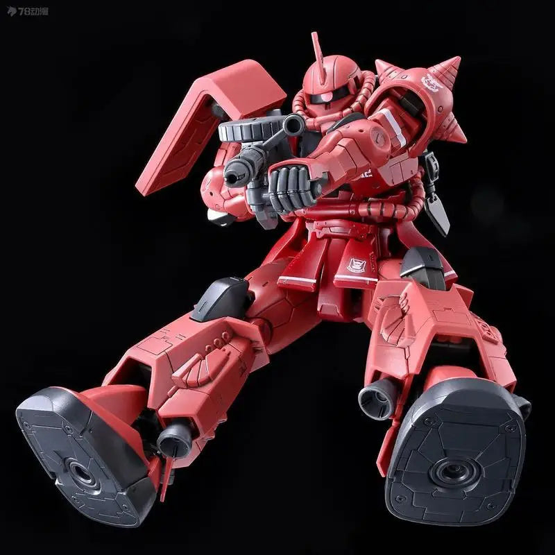 Cucuruz Doan's Island HG 1/144 ZAKU II CHAR'S CUSTOM Mech Assembly Model Kit Action Figures Decorate Children's Toys Gifts