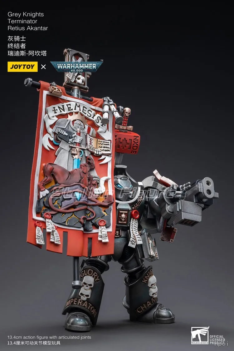 【SF】JOYTOYS 1/18 Action Figure  Grey Knights Terminator Retius Akantar Model Toys Gifts Collection Ornaments