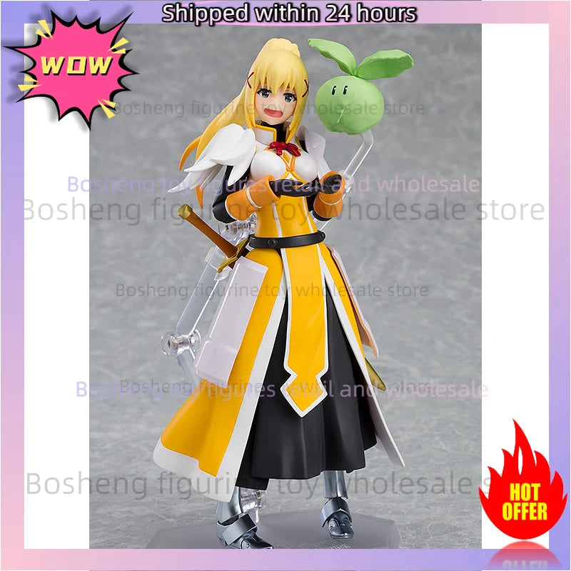 Original Reissue Figma 450 Darkness KonoSuba Kono Subarashii Sekai Ni Syukufuku Wo 3 Legend of Crimson In Stock Anime Action Toy