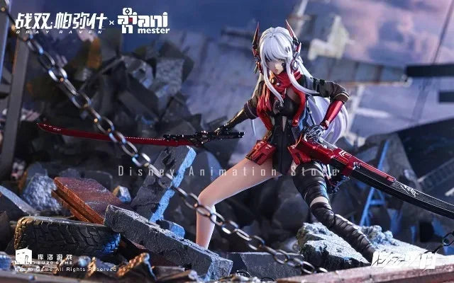 In Stock 100% Original Nuclear Gold Reconstruction Animester Lucia Crimson Abyss Gray Raven：Punishing 1/9 20cm Anime Model Hobby