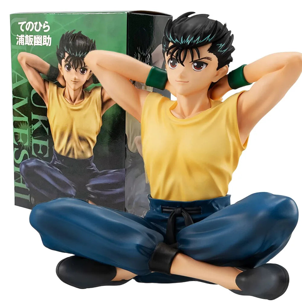9CM Anime  YuYu Hakusho Yuusuke Urameshi Kurama Figure Fleeting Shadow PVC Cute version Model Children's Gift Toys 9