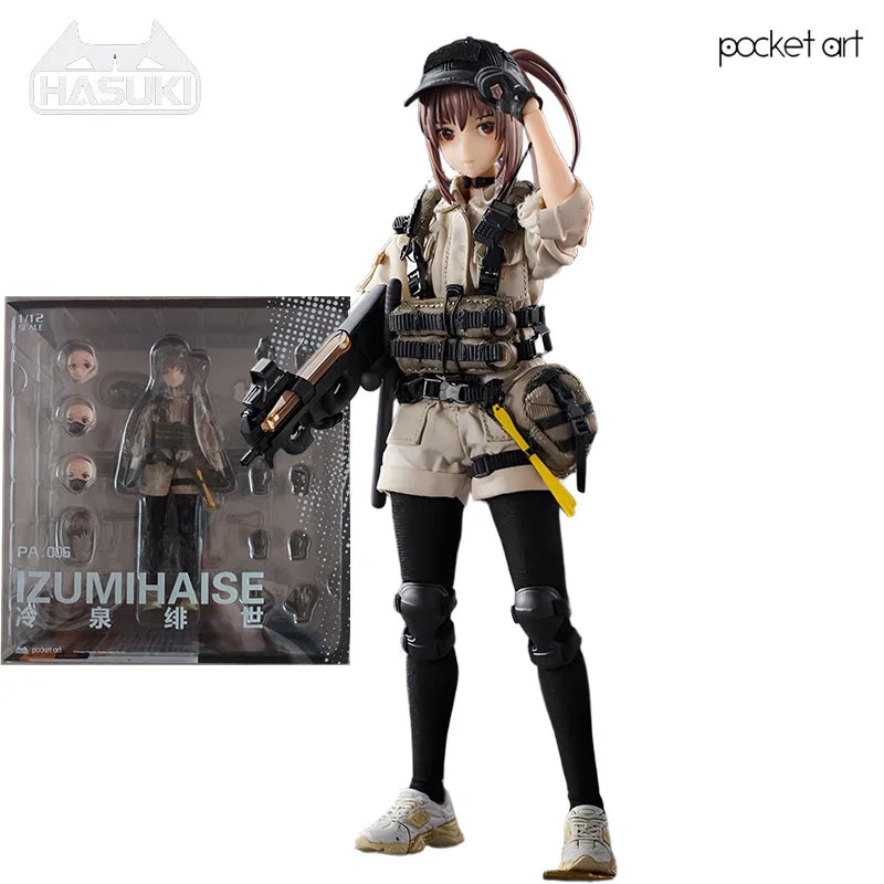 HASUKI - God Cat Jumping Original Pocket Art Series  Demonic Witch Chun Handheld and Movable Humanoid Figures Collectible Model