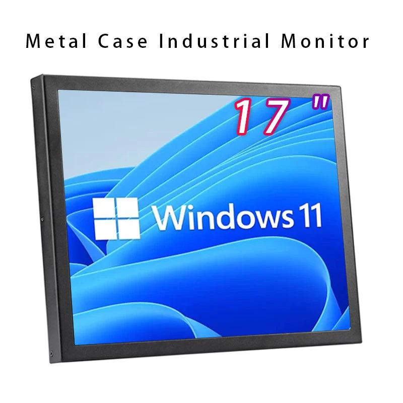 Zhixianda 17 Inch Metal Shell Open Frame Industrial Monitor Wall Mount ...