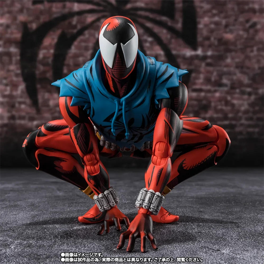 100% Original Bandai Spirits S.H.Figuarts Spider-Man: Across The Spider-Verse Scarlet Spider Ben Reilly Action Figure Model
