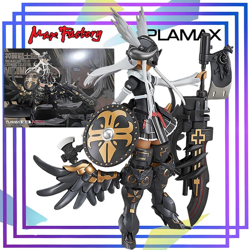 Max Factory Original PLAMAX Series《Divine Wing Demon War Knight Emi Asmodeus GO-02》Action Figure Assembly Model Toys Collectible