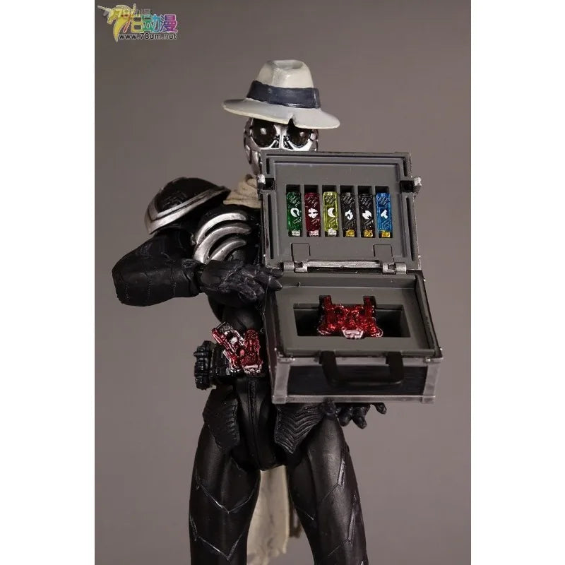 BANDAI Original S I Cseries Movable Toys Kamen Rider W FangJoker Kamen Rider Skull Anime Action Figure Model Toys Gifts for Boys