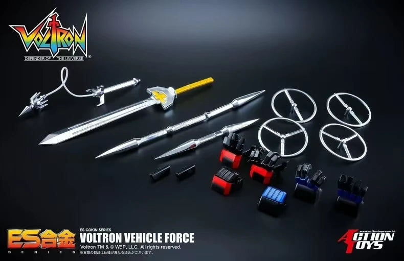 【MT】Action Toys ES Alloy Voltron Lion Force Warrior King of Beasts Mecha Fleet Fifteen Body Combination Model Toy Mecha