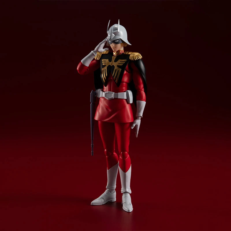 In Stock Genuine Bandai Mobile Suit Gundam Model Kit SHF Char Aznable Anime Action Figure Collection Finished Model Toys Gifts