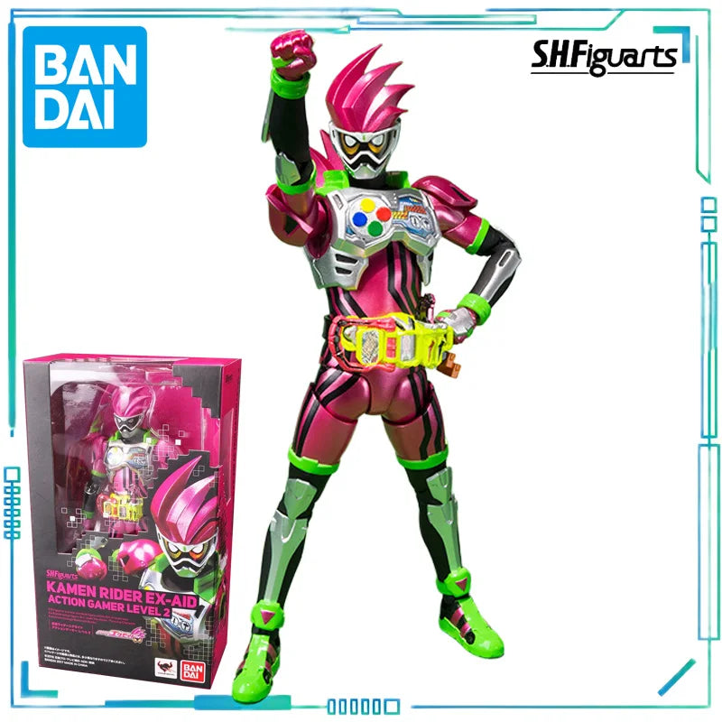 BANDAI Genuine S. H. Figuarts Series Movable Toys Kamen Rider Series Brave,Ex-Aid,Snipe Trio Movable Finished Product Model