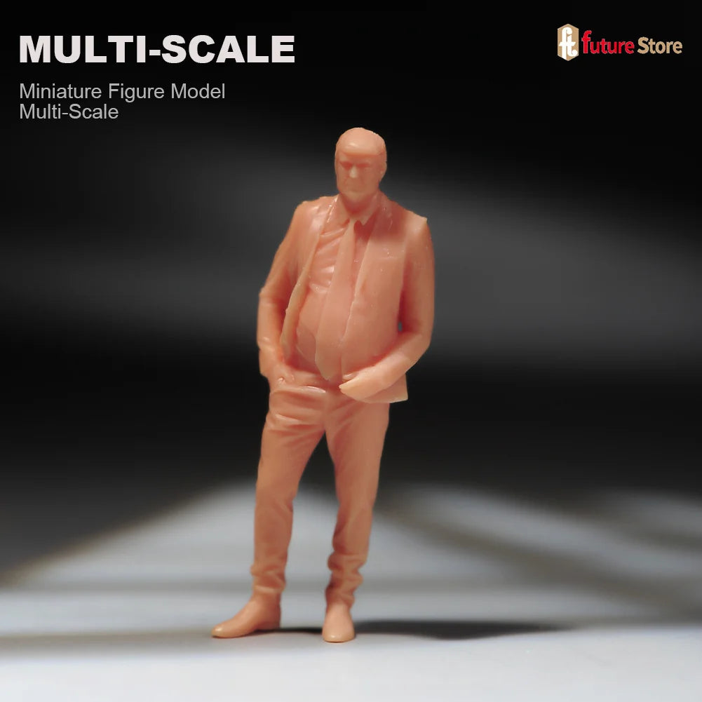 In Stock 1/87 1/64 1/43 1/24 1/18 Male President Bodyguard Miniature Figure Mini Diorama Resin Model Street Scene Prop Toy