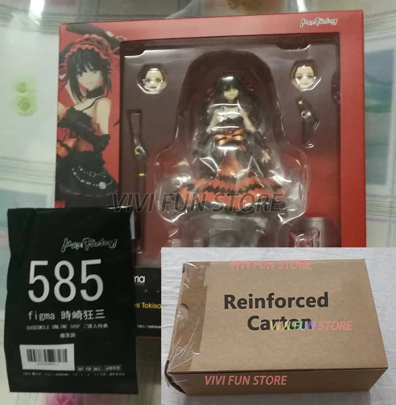 In Stock figma 585 Tokisaki Kurumi Movable Model Toys MAX FACTORY MF DATE A LIVE Nightmare Beautiful Girl Model