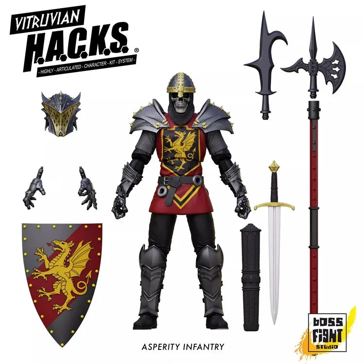【In Stock】Original Boss Fight Studio Medieval Knights Skeleton Knight Avant-garde Swift Eagle 1/18 Action Figure Collection