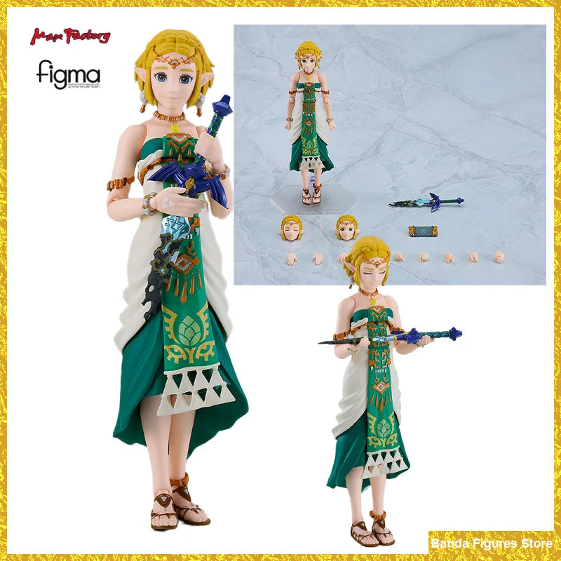 Original Figma 637 The Legend of Zelda Tears of the Kingdom Zelda In Stock Anime Action Collection Figures Model Toys