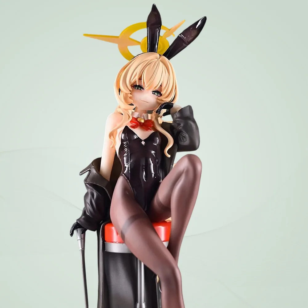 21cm Blue Archive  Professor Niyaniya Bunny Girl Anime Handmade Model Action Figures Desktop Case Decoration Ornament Gift