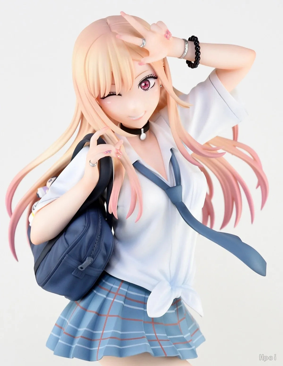 28CM Anime My Dress Up Darling Kitagawa Marin Figure School Uniform Dress Up Standing Model Toy Gift Action Figure For Kids PVC
