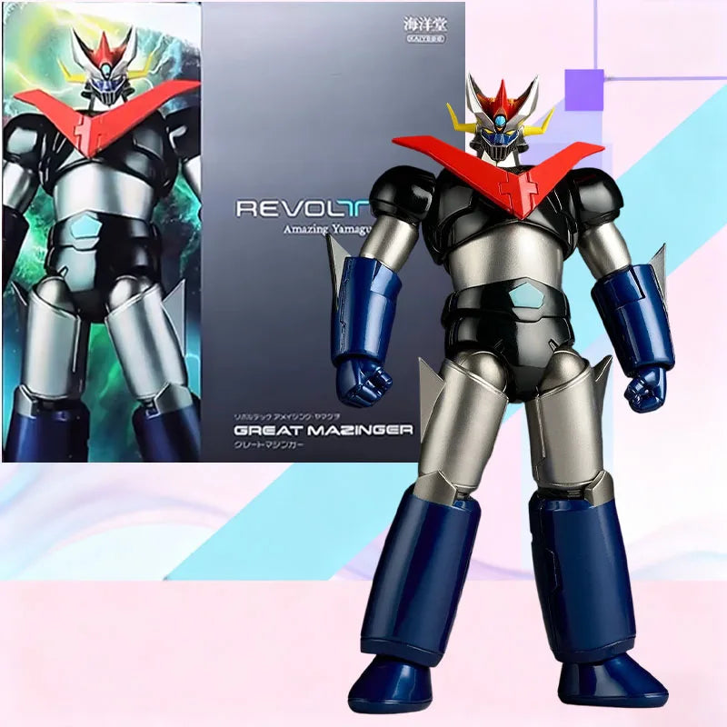 Yamaguchi Classic Anime Mecha Robot Action Figure Collectible Model Mazinger Z Action Toy with Chest Special Parts for Fans