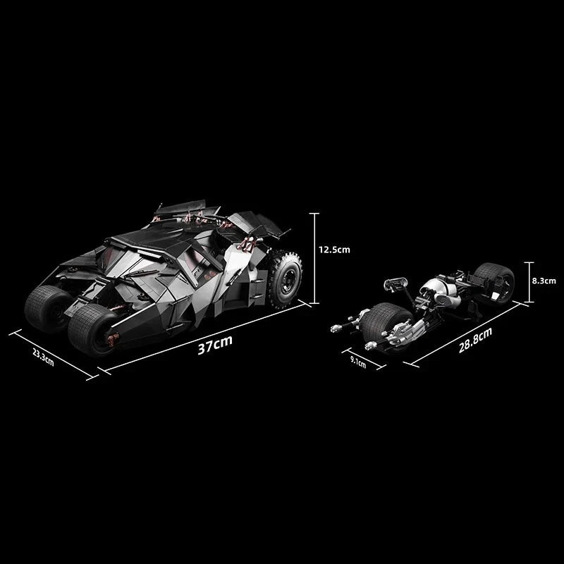 In Stock The Dark Knight Batman THE TUMBLER & THE BATPOD Assembling Movable Model 1/12  Batman:the Dark Knight Toys