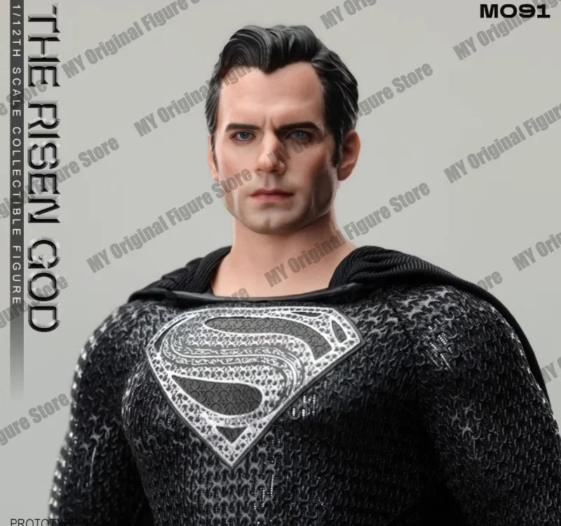 NEW Manipple Stutio The Risen God Black Superman Action Figure M091 DC Zack Snyder'S Justice League Figures 1/12 Super Man Toy