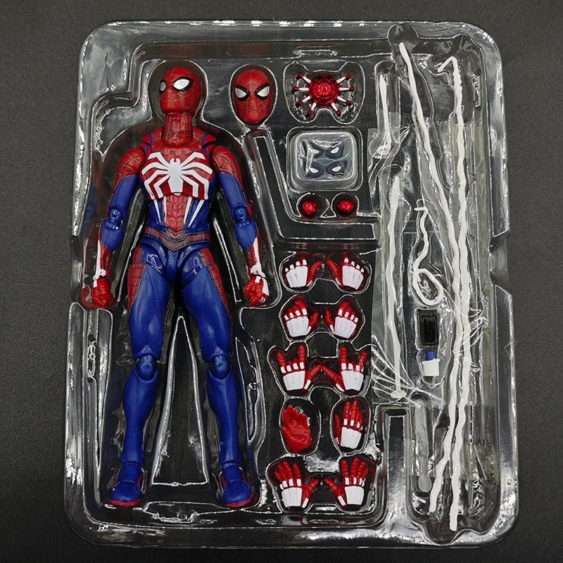 PS4 Spiderman Figur Avengers Spider Man Actionfiguren Upgrade-Anzug PS4 Game Edition Puppe Heißes Spielzeug für Jungen Geschenk 16cm