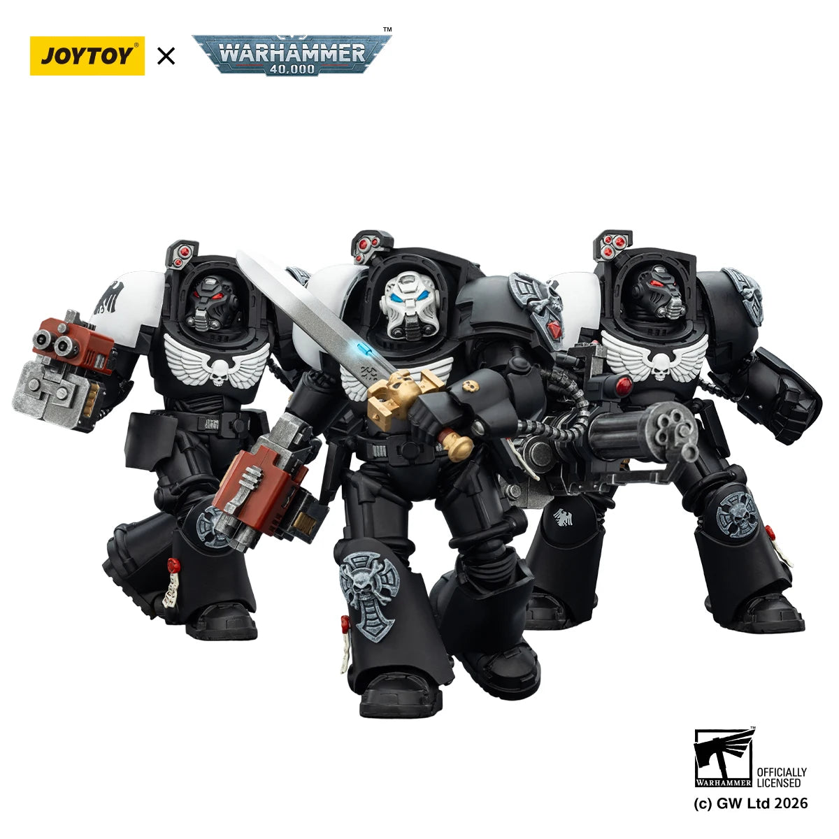 JOYTOY Warhammer 40k 1/18 Action Figures Terminator Black Templars Dark Angels Imperial Fists White Scars Salamanders Model Toys