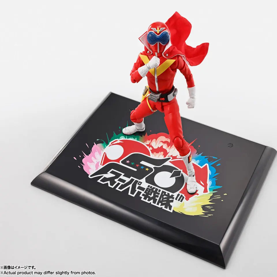 Original Shf Shinkocchou Action Figures Seihou Himitsu Sentai Gorenger Akarenger Super Sentai 50th Anniversary Ver. Model Toys