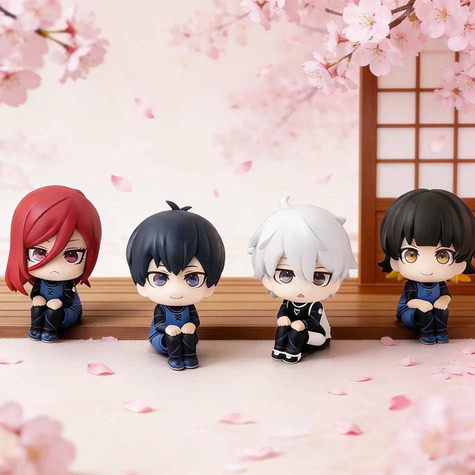 Action Figures Anime Figure Q Version Figurine PVC BLUE LOCK Isagi Yoichi Bachira Meguru Collectible Model Kids Doll Toys Gifts