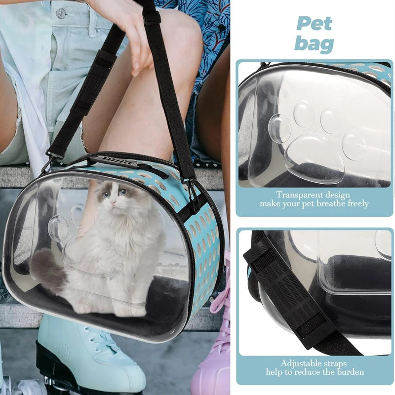 Cat Carrier Bag Outdoor Pet Shoulder bag Pet Dogs Cats Portable Breathable Collapsible Travel Cat Carrier Bag small dog