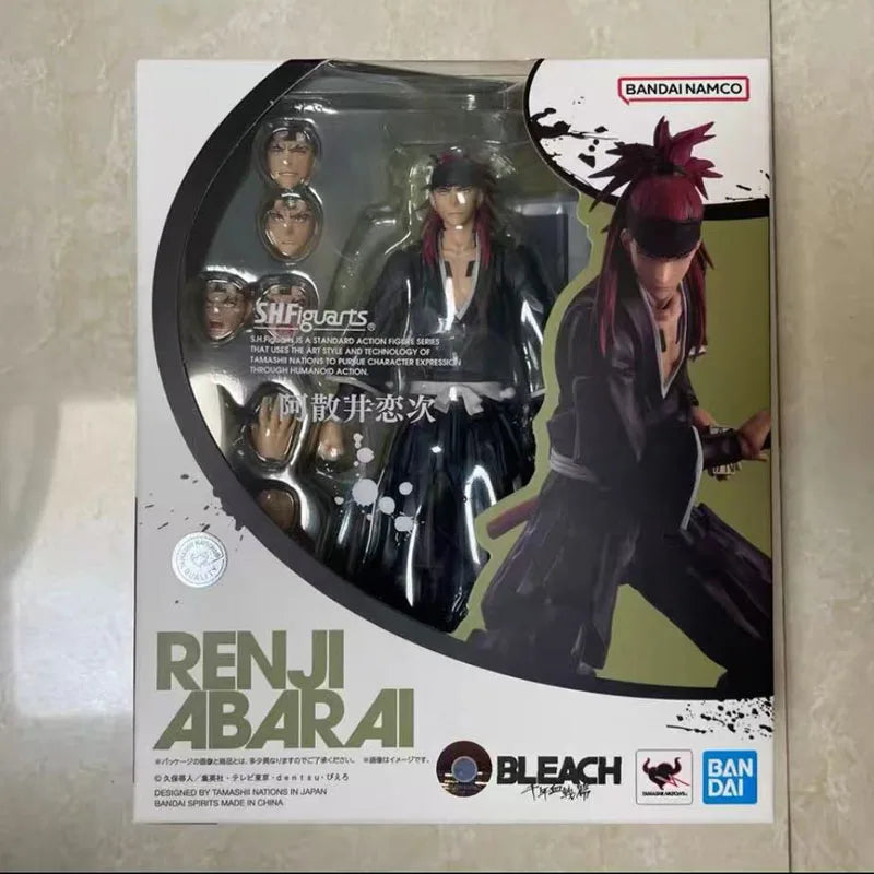 In Stock BANDAI Original S.H.Figuarts BLEACH ICHIGO KUROSAKI GETSUGATENSHO SHF Action Figure ModelGift forKid Foam Box Packaging