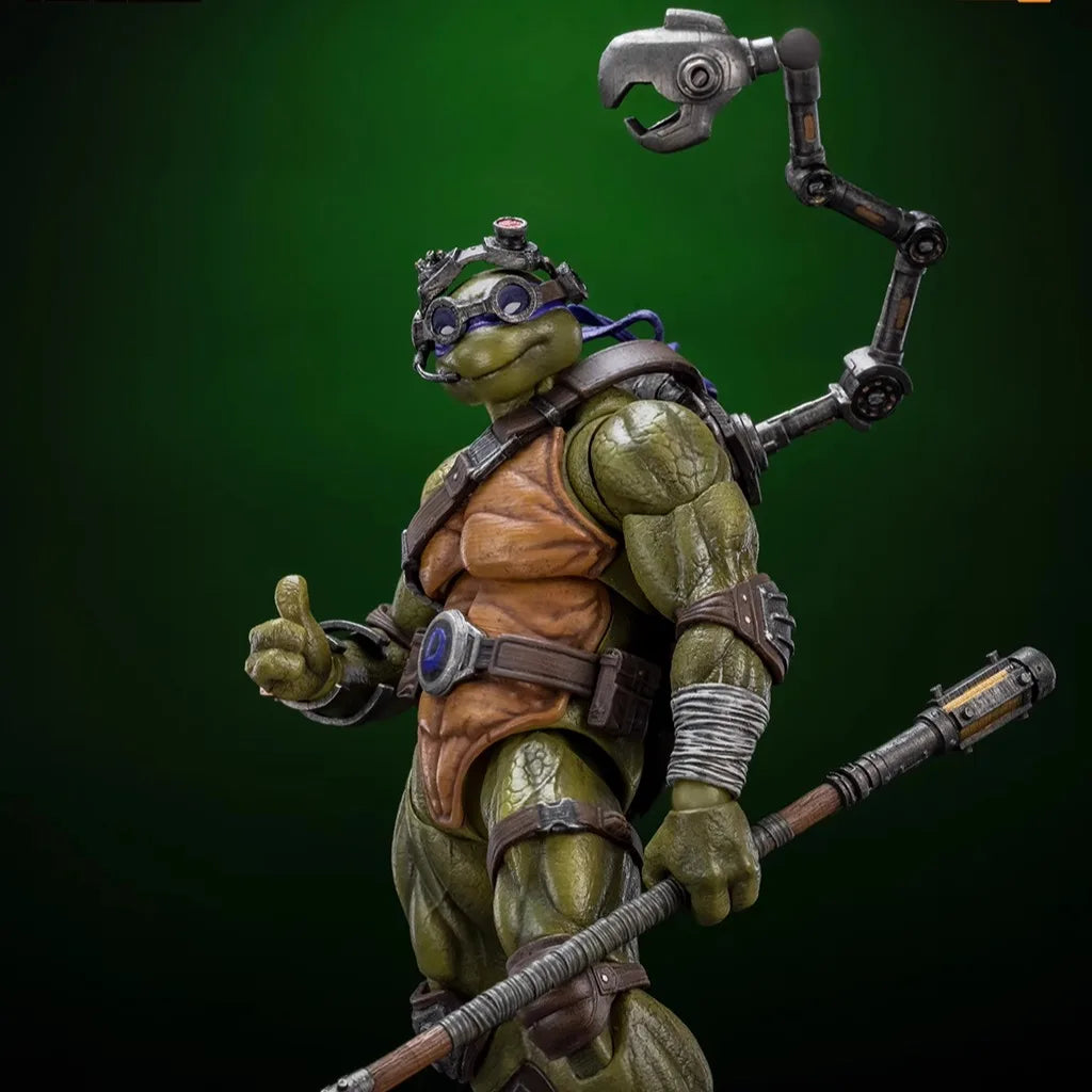 Original Lingjihun 1/12 Ninja Turtles Raphael Leonardo Action Figures Mobile Model Pvc Figurine Festival Gift Collect Hobby Toys