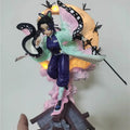 Anime Demon Slayer Figur Kochou Shinobu Anime Figur mit Licht Kochou Shinobu Figur PVC Statue Ornament Modell Puppe Kindergeschenk