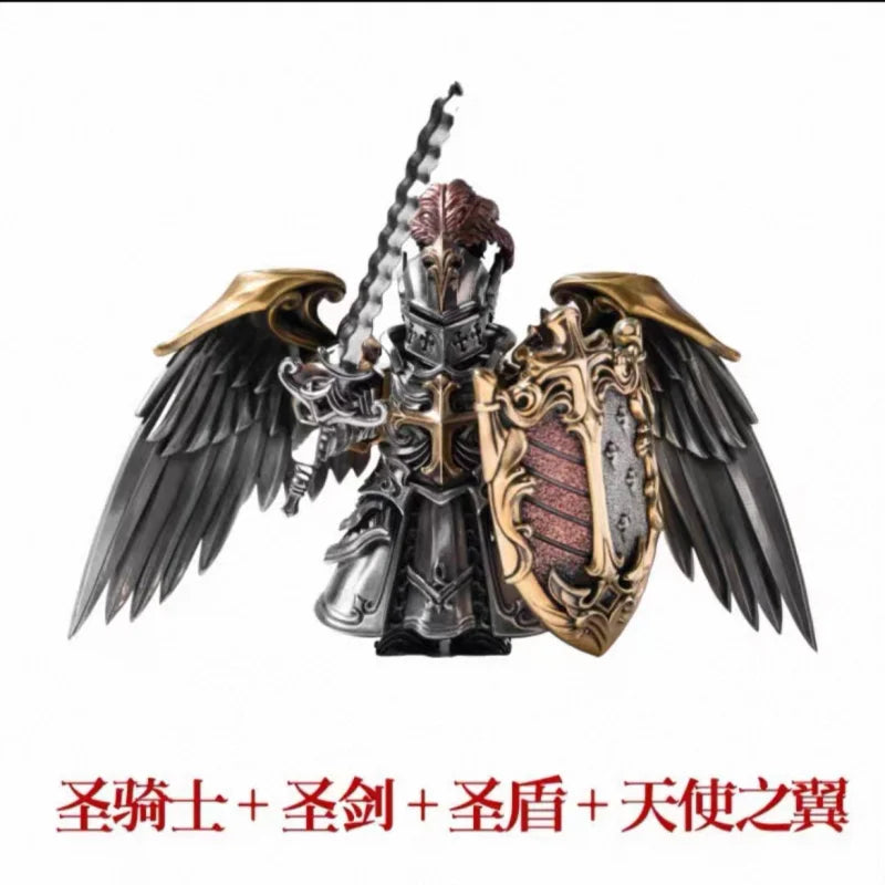Europäische Kreuzzüge Orden der Ritter Moc Tempelritter Zarte Metall Magnetische Ziegel Spielzeug Kupfer Material Figur Spielzeug Geschenke