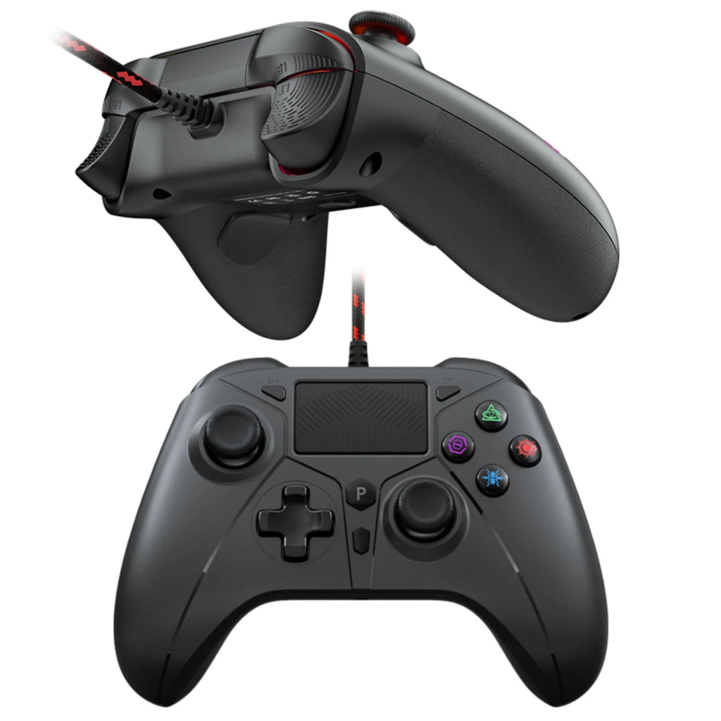 Controller for PS5/PS4 PC/Steam Console Gaming Joystick Turbo Dual Vibration Wired 2m Cable Gamepad Game Remote Control Handle