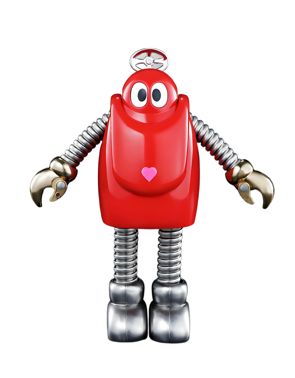 In Stock Original Genuine Model BANDAI Chogokin Ganbare!! Robocon 12cm Robocon 50th Action Figure Ornaments Figure Toys Gifts