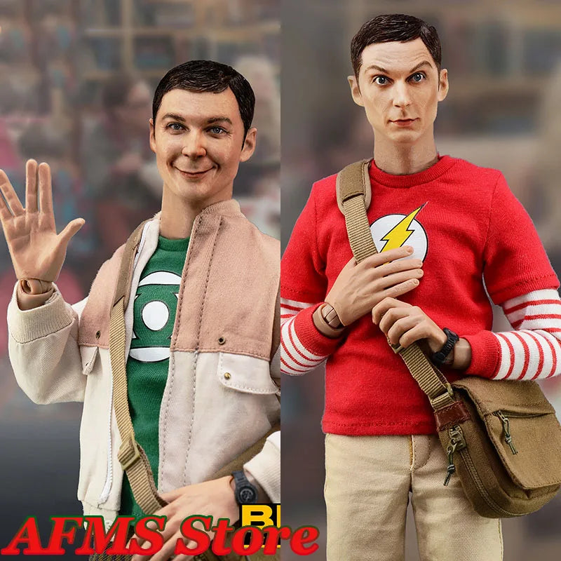 Original BBK006 1/6 Scale Male Soldier Sheldon Lee Cooper Jim Parsons 12'' Full Set Action Figures Model Toys For Fans Gift