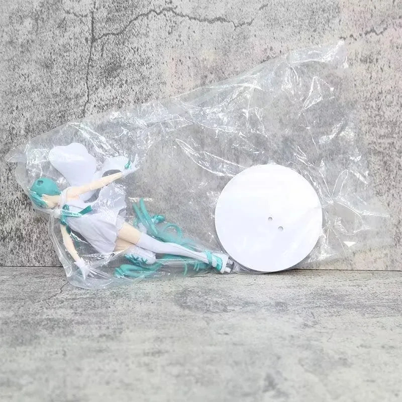 Anime 15 cm Hatsune Miku Engel Weißer Rock Stehendes Modell Schöne Mädchen Serie Box Handgemachte Geburtstagsgeschenke Sammlung Ornament