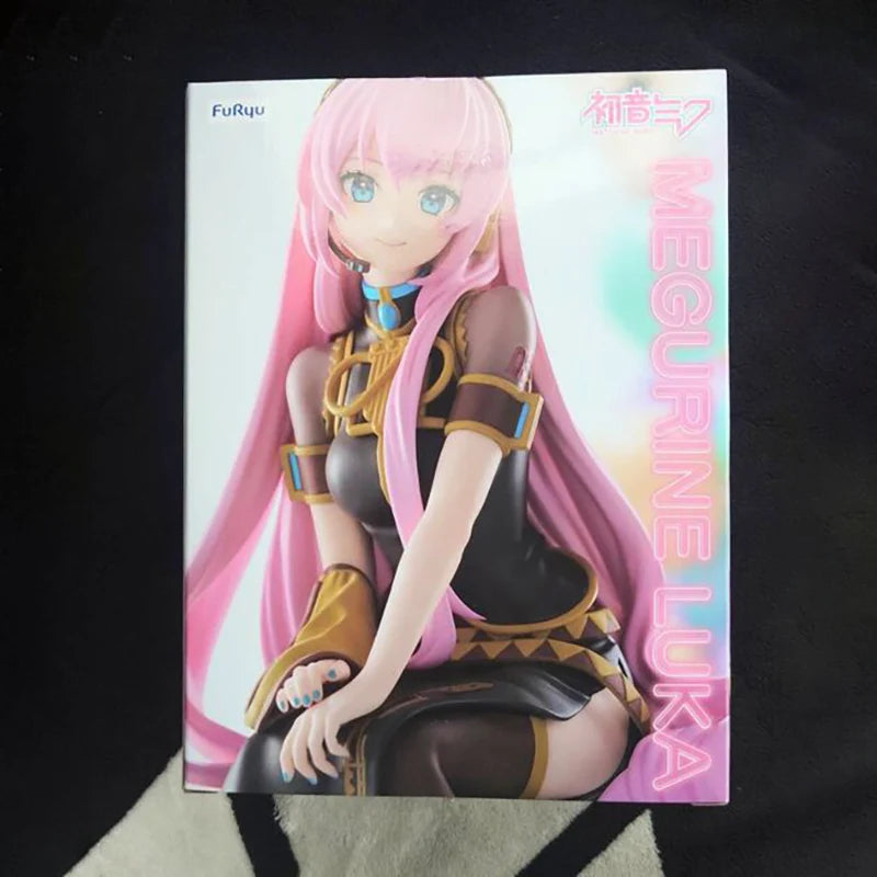 In Stock FuRyu Hatsune Miku Series Noodle Stopper -Megurine Luka- PVC 15CM Anime Action Figures Model Collection Toy