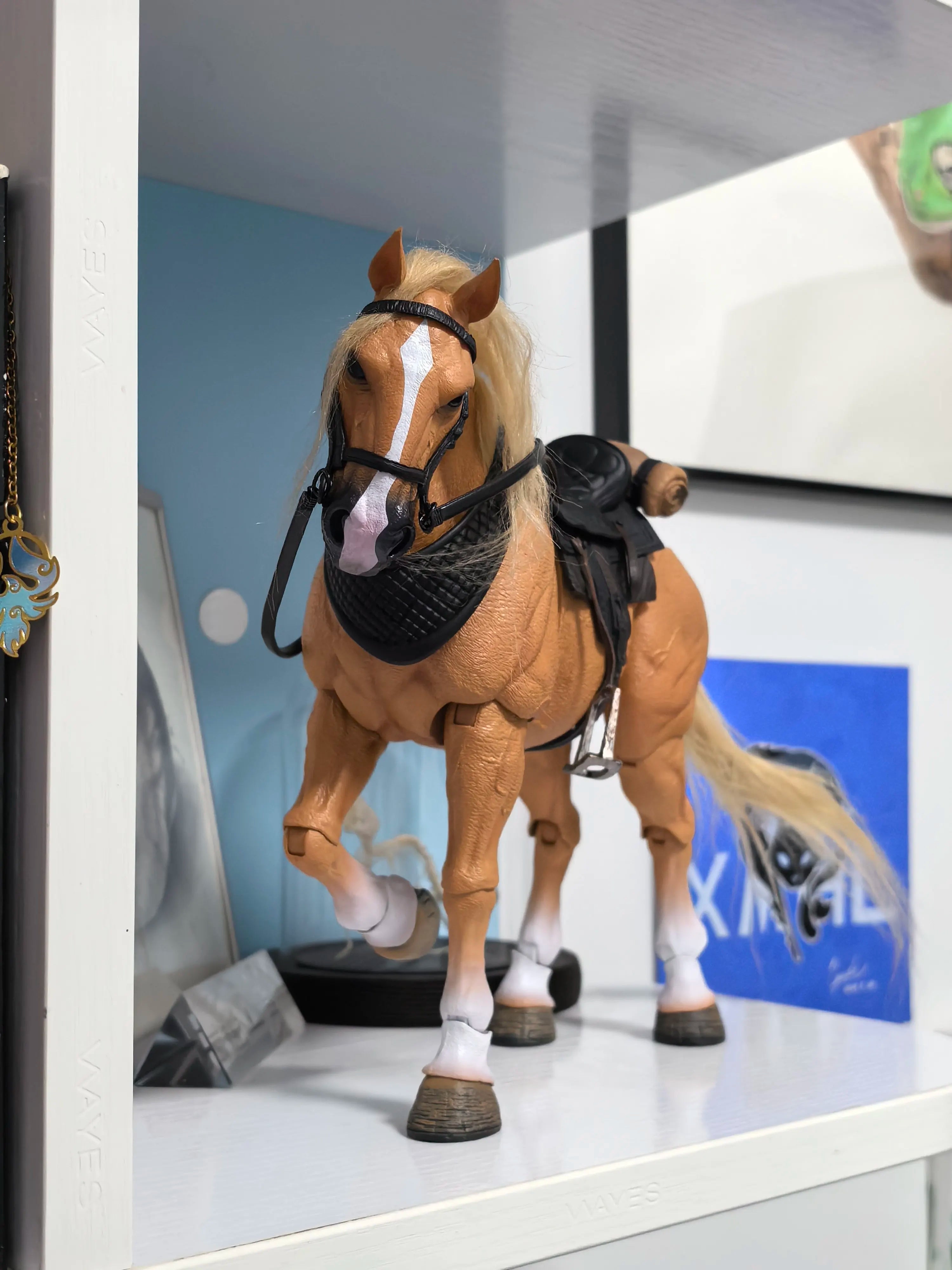 In Stock Authentic Fish Toys 1/12 Wasteland Series Basic Piebald Horse Mount Articulated Action Figure Animal Toy