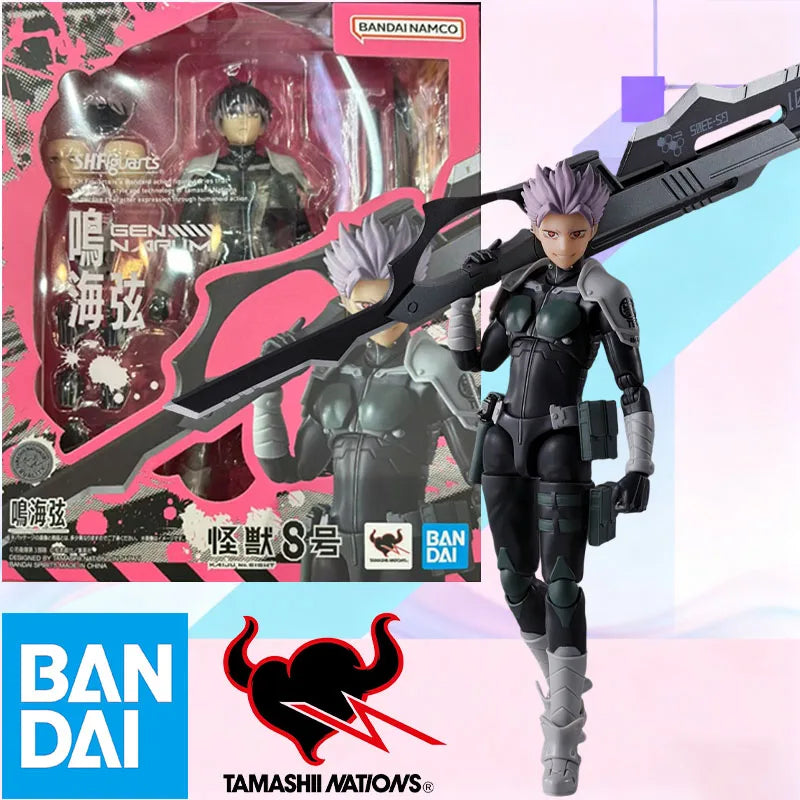 Spot SaleSHF Narumi Gen 145mm Movable Action Figure Kaiju No.8 PVC ABS Collectible Toy Bandai Spirits With Replaceable Hair & Fa