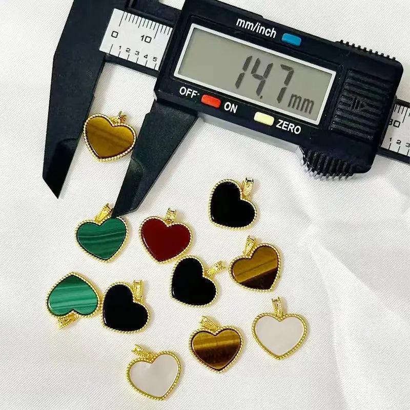 Halskette mit Herzanhänger aus echtem 18 Karat Gold, echter AU750-Anhänger aus natürlichem rotem Achat, schlichter, modischer, edler Schmuck, Geschenk für Frauen