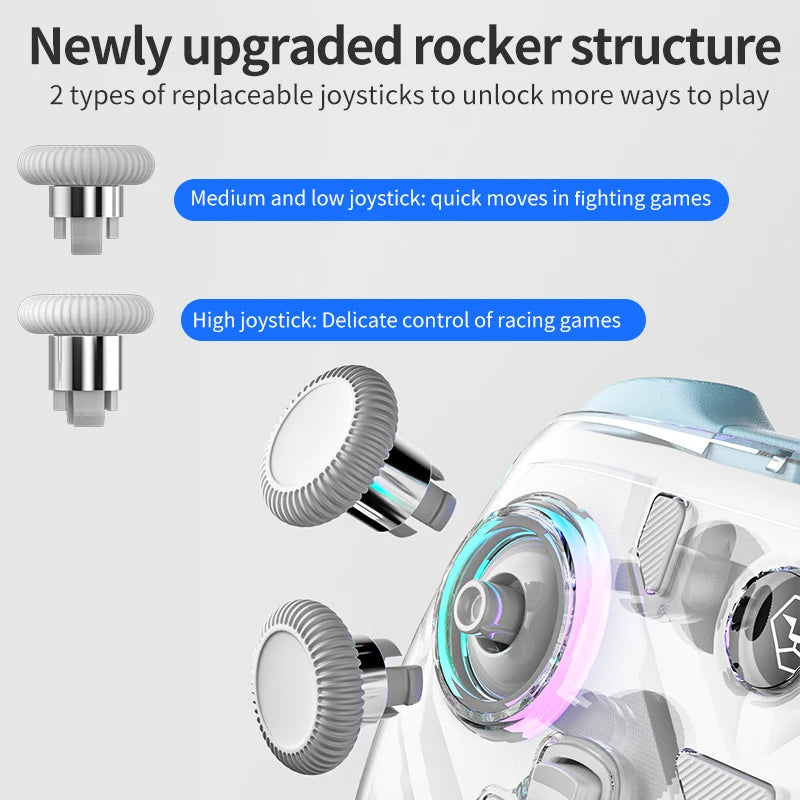 Aolion K10 For Switch 2 Gaming Controller With Charging Dock RGB Wireless Gamepad Hall Joystick Trigger For NS Switch/PC/Phone