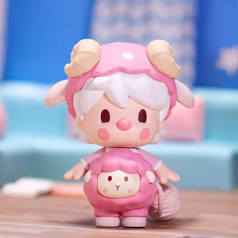 PopMart Sweet Bean Animals Babies Mystery Box Guess Bag Toys Doll Cute Anime Figure Desktop Ornaments Collection Gift Cute Model