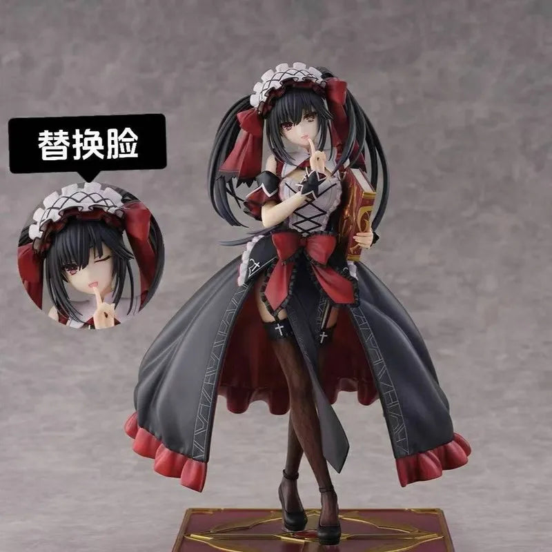 Date A Live Tokisaki Kurumi Collectible Action Figure - Hand-Made Incubus Dress Standing Posture Model Ornaments Boxed Toy