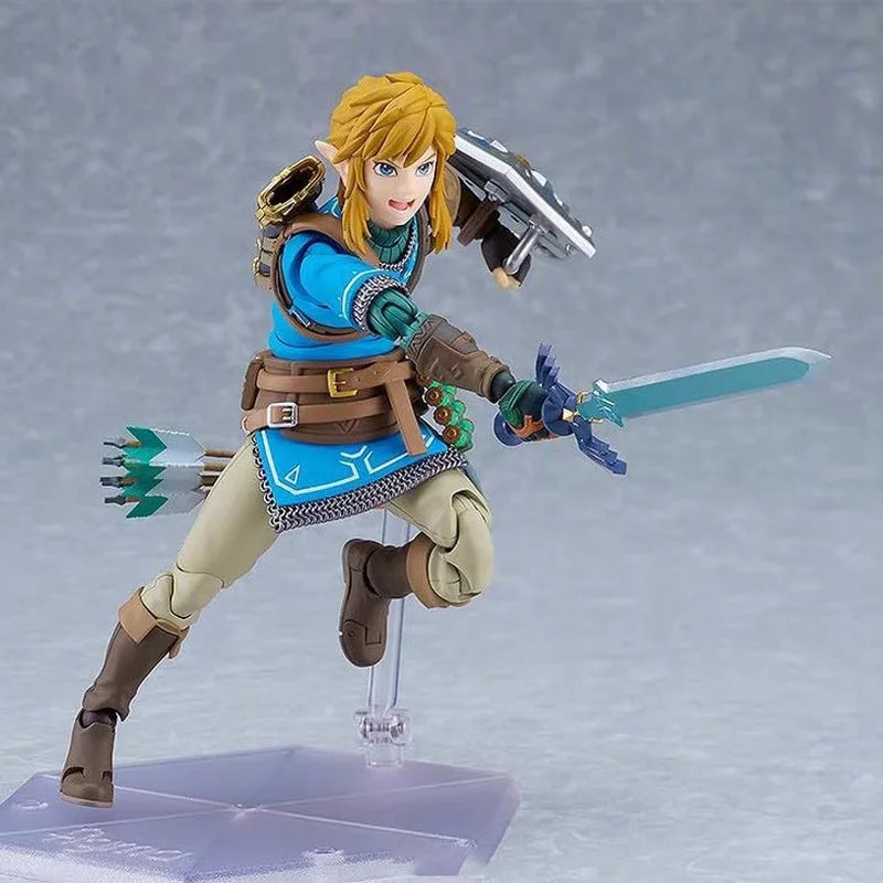 2025 new In Stock Figma626 Link The Legend Of Zelda: Tears Of The Kingdom Wild Breath Mobile Handheld Model Anime Toy