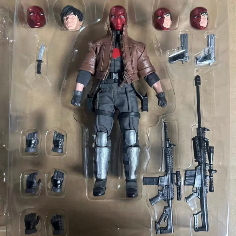 Toysremake Detective Comics Anime Mini Head Sculpt Ornament 6" Full Set Toys Trd001 1/12 Red Hood Movable Action Figure Gifts
